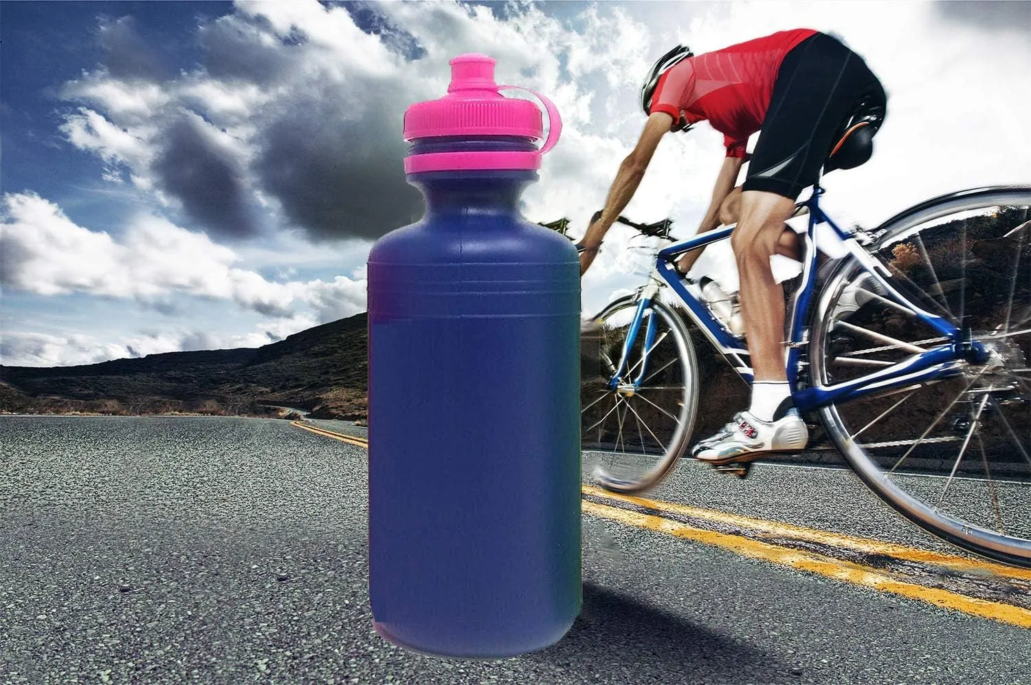12 Kids Water Bottles Bulk Pack, Summer Beach Accessory | Holds 18 Ounces, 6 Different Neon Colors With Wrist Strap (12 Pack)