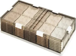 14Gal/57Qt Under Bed Storage with Wheels 、Stackable Rolling Plastic Storage Boxes with Wheels & Lids、Plastic Foldable Folding Box