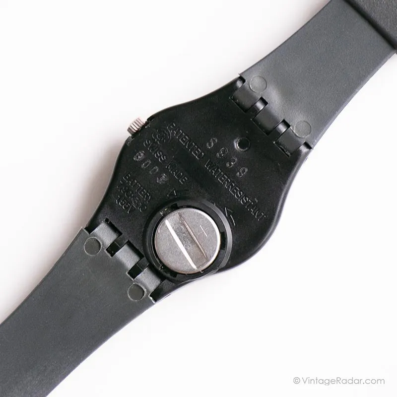 1987 Swatch LB116 CLASSIC TWO Watch | Vintage Black and White Swatch