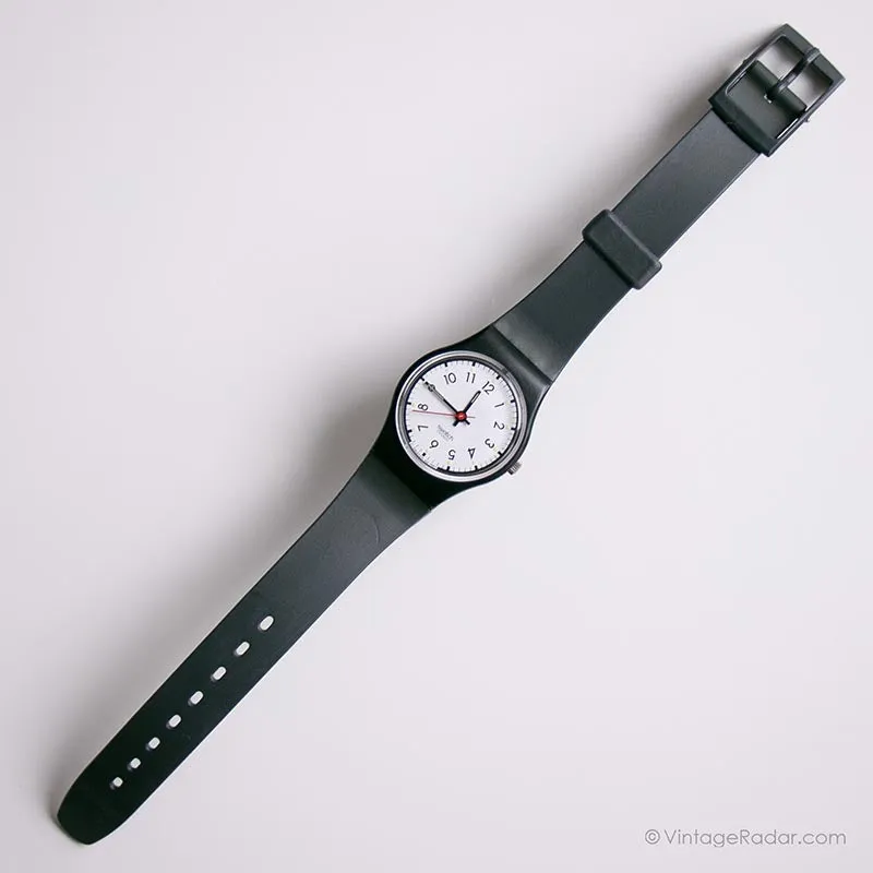 1987 Swatch LB116 CLASSIC TWO Watch | Vintage Black and White Swatch