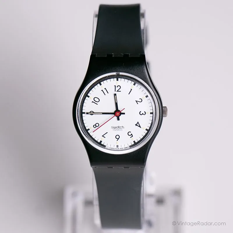 1987 Swatch LB116 CLASSIC TWO Watch | Vintage Black and White Swatch