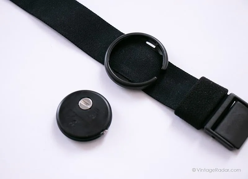 1987 Swatch Pop PWBB001 JET BLACK Watch | RARE Collectible 80s Pop Swatch