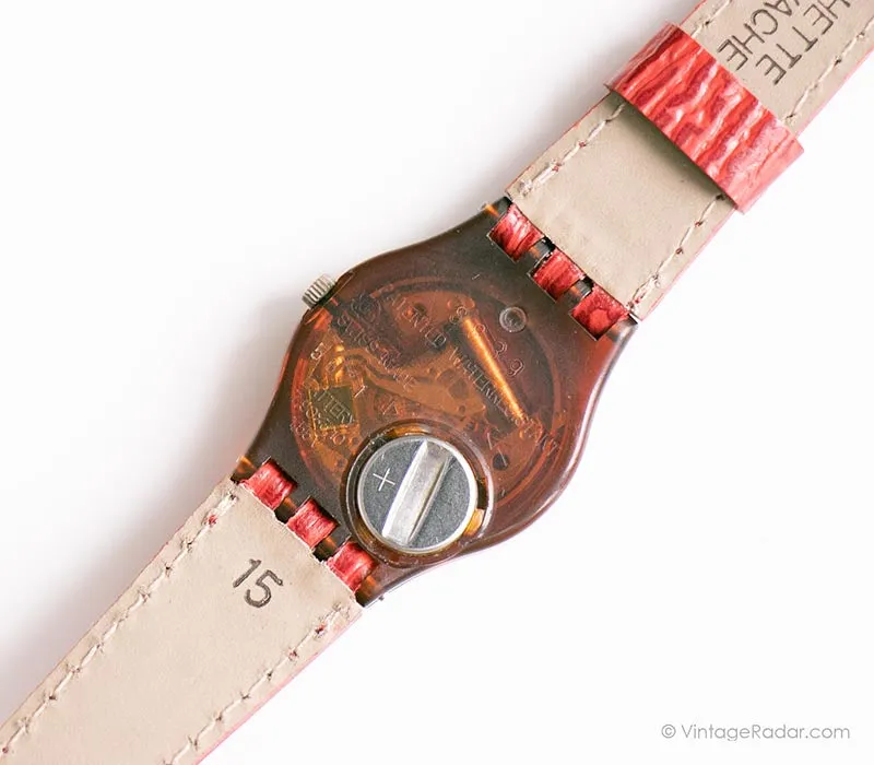 1988 Swatch Lady LF102 BEAUCHAMPS PLACE Watch | Animal Print Swatch Lady
