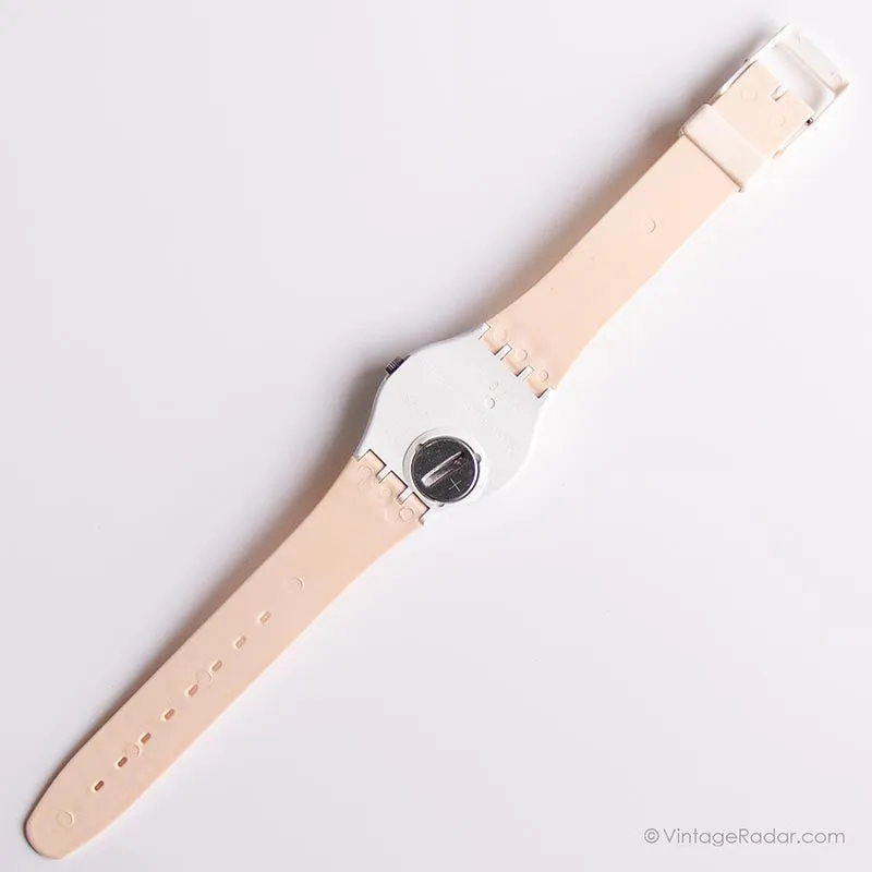 1989 Swatch GW113 ALPINE Watch | Vintage White Swatch Mint Condition