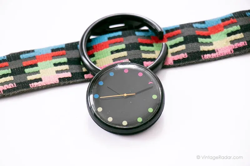 1989 Swatch Pop PWBB125 TING-A-LING Watch | RARE 80s Dots Pop Swatch