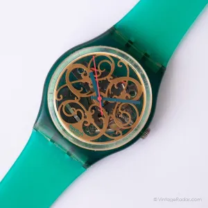 1990 Swatch GN107 STUCCHI Watch | Vintage Skeleton Dial Swatch Gent