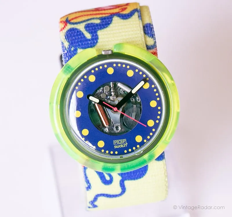 1990 Swatch Pop PWN101 Photofish Watch | Pop Swatch Watch 90s