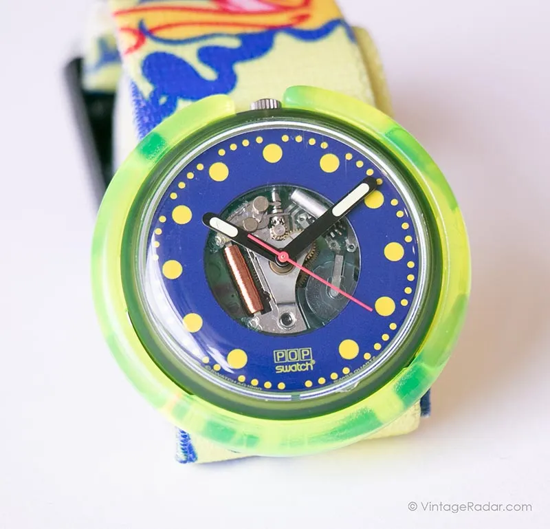 1990 Swatch Pop PWN101 Photofish Watch | Pop Swatch Watch 90s