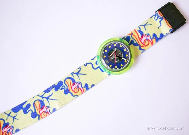 1990 Swatch Pop PWN101 Photofish Watch | Pop Swatch Watch 90s