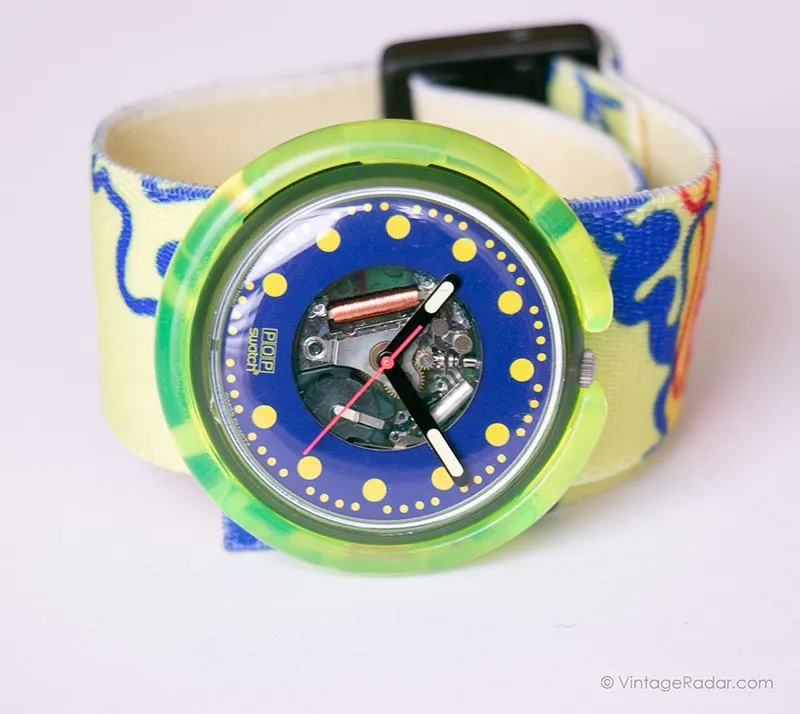 1990 Swatch Pop PWN101 Photofish Watch | Pop Swatch Watch 90s
