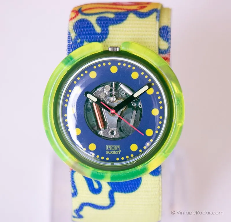 1990 Swatch Pop PWN101 Photofish Watch | Pop Swatch Watch 90s