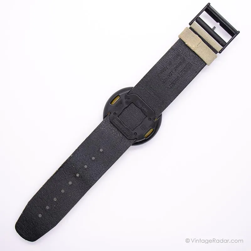 1990 Swatch PWBK129 SILVERSILK Watch | RARE Vintage Swatch Pop