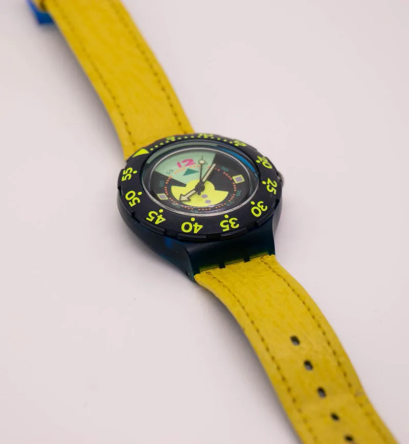 1990s Swatch Scuba SDN102 Divine Watch | Swatch Scuba 200 Vintage