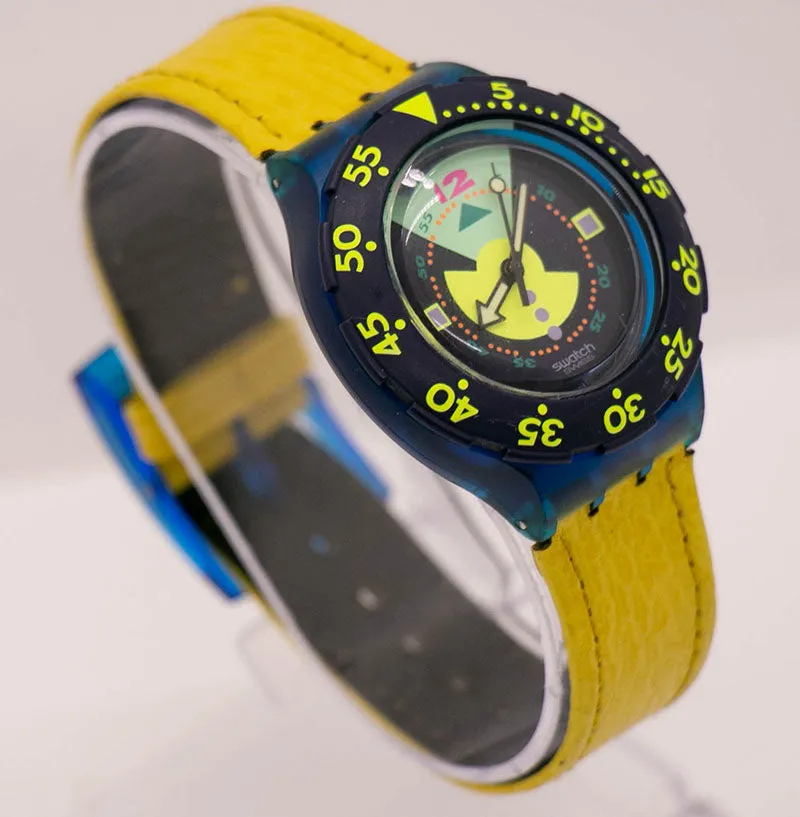 1990s Swatch Scuba SDN102 Divine Watch | Swatch Scuba 200 Vintage