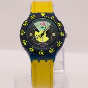 1990s Swatch Scuba SDN102 Divine Watch | Swatch Scuba 200 Vintage