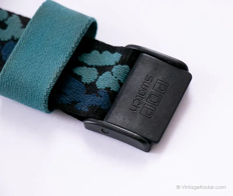 1991 Pop Swatch PWB157 Green Tiki Watch | Hulk Hogan Swatch Pop Watch