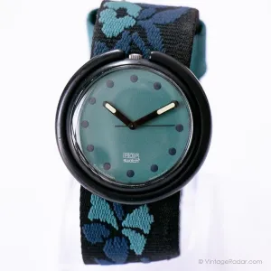1991 Pop Swatch PWB157 Green Tiki Watch | Hulk Hogan Swatch Pop Watch
