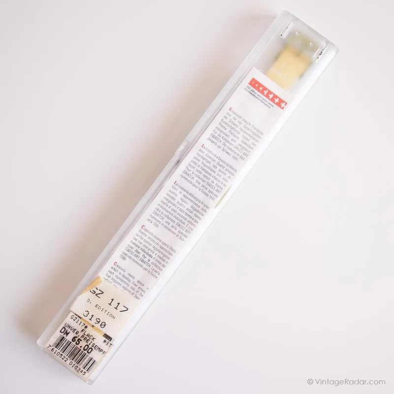 1991 Swatch GZ117 FLAECK Watch | Cow Print Swatch with Box and Papers