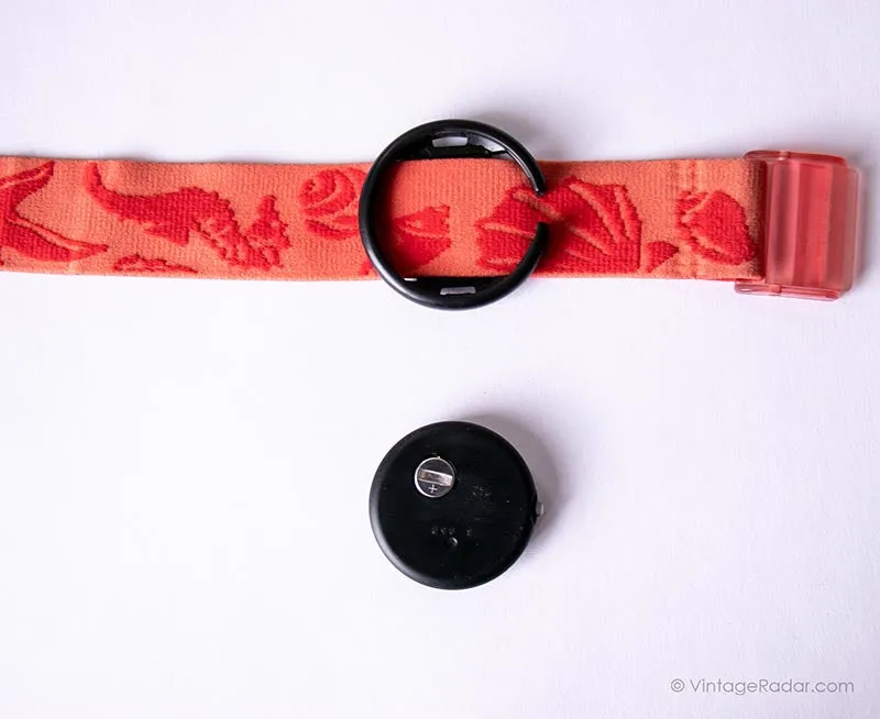 1991 Swatch Pop PWB153 RED STOP Watch | RARE 90s Red Pop Swatch Watch