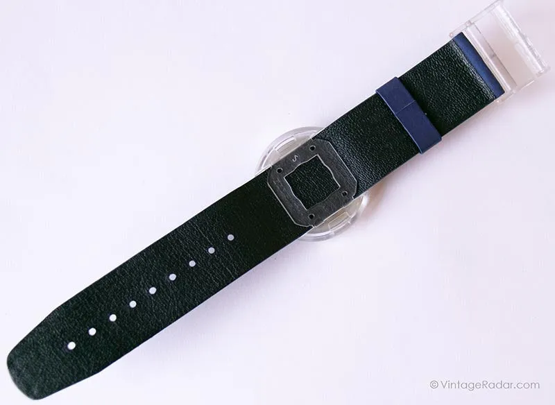 1991 Swatch Pop PWK144 Legal Blue Watch | Skeleton Swatch Watch 90s