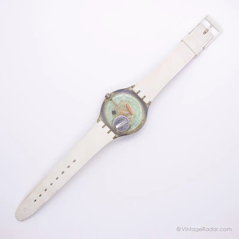 1991 Swatch SDK102 MEDUSA Watch | 90s Vintage Blue Swatch Scuba