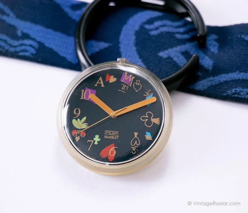 1992 Pop Swatch ALICE PWK165 Watch |  Alice in Wonderland Pop Swatch
