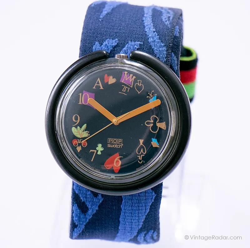 1992 Pop Swatch ALICE PWK165 Watch |  Alice in Wonderland Pop Swatch