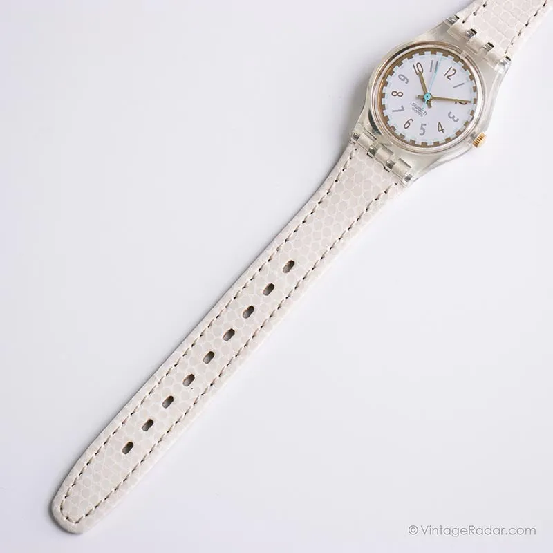 1992 Swatch GK150 COOL FRED Watch | Vintage White Swatch Gent