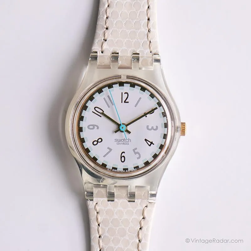 1992 Swatch GK150 COOL FRED Watch | Vintage White Swatch Gent
