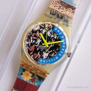1992 Swatch GZ126 THE PEOPLE Watch | Swatch Special Original Box