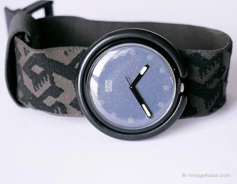 1992 Swatch Pop PWB155 GUNPOWDER Watch | Classic 90s Pop Swatch