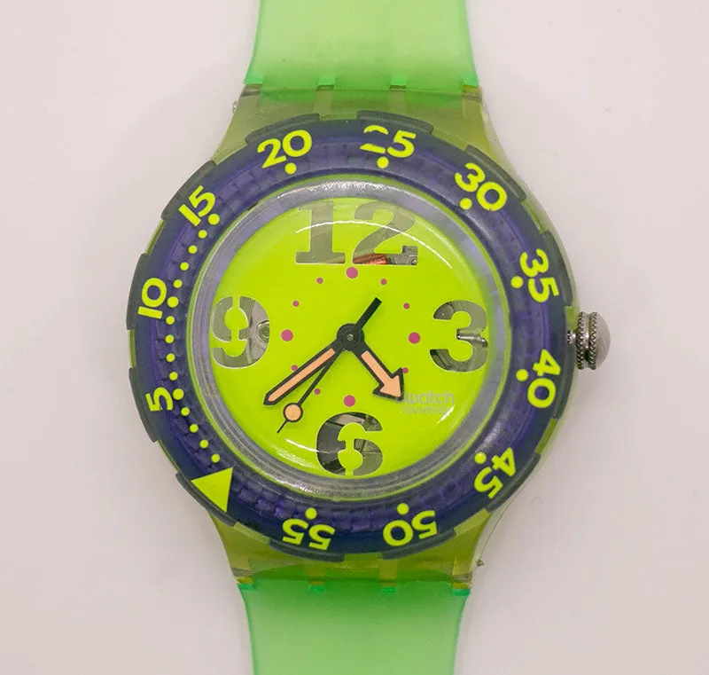 1992 Swatch Scuba 200 SPRAY UP SDN103 Watch | Rare 90s Swatch