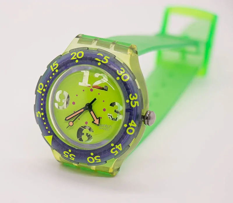 1992 Swatch Scuba 200 SPRAY UP SDN103 Watch | Rare 90s Swatch
