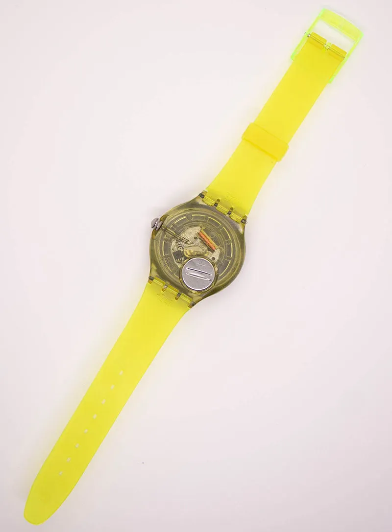 1992 Swatch SDK110 Tech Diving Watch | Black Orange Swatch Watch