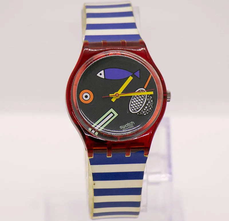 1993 Swatch GR114 FRITTO MISTO Watch | Swatch Standards 90s Gent
