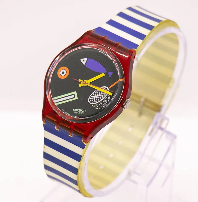 1993 Swatch GR114 FRITTO MISTO Watch | Swatch Standards 90s Gent