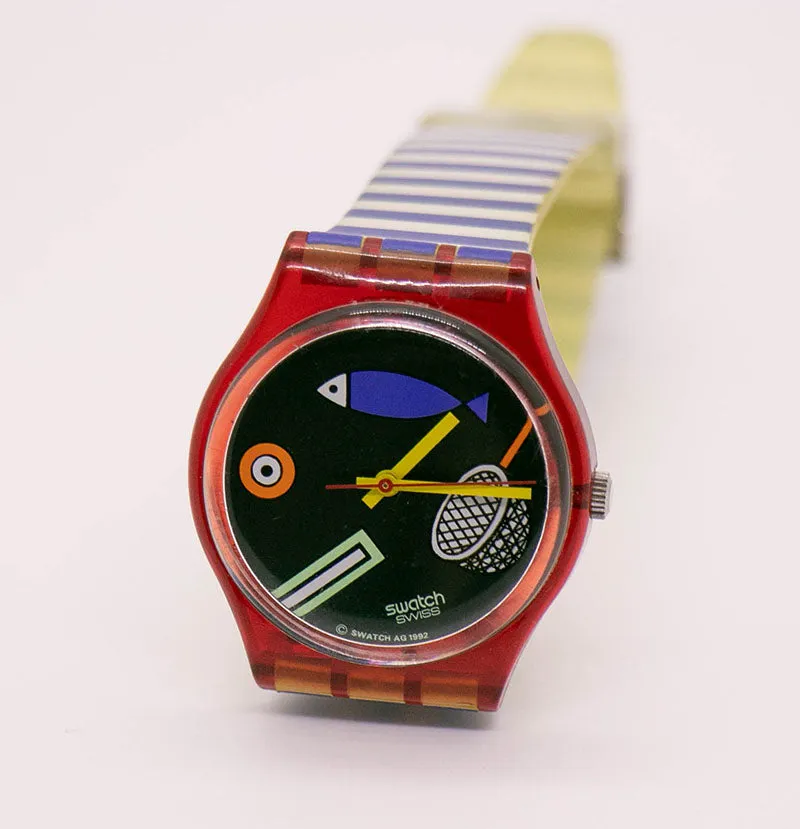1993 Swatch GR114 FRITTO MISTO Watch | Swatch Standards 90s Gent