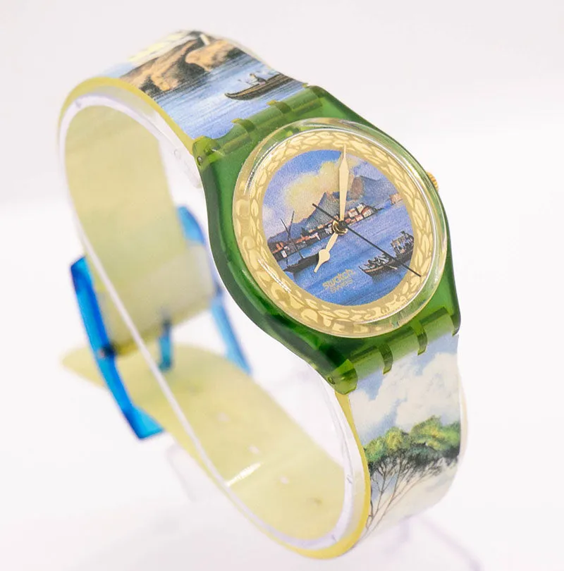 1994 Swatch GM124 SOLE MIO Watch | Vintage Venice Inspired Swatch Watch