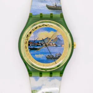 1994 Swatch GM124 SOLE MIO Watch | Vintage Venice Inspired Swatch Watch