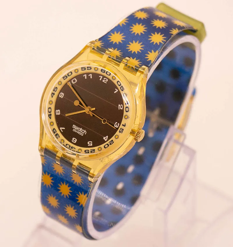 1994 Swatch LOTS OF SUNS SRJ100 Watch | 90s Swatch Solar Original Box