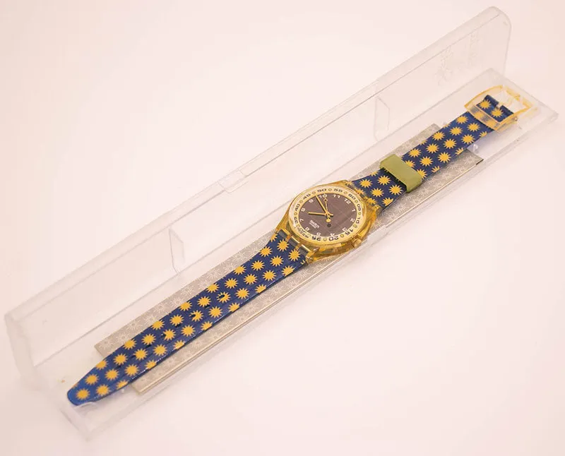 1994 Swatch LOTS OF SUNS SRJ100 Watch | 90s Swatch Solar Original Box