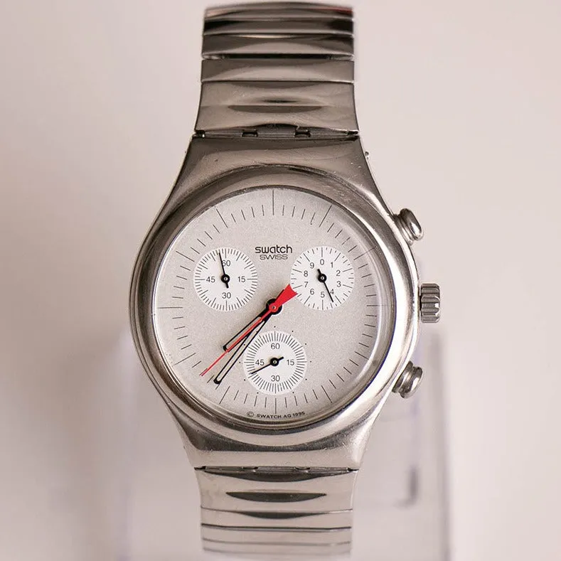 1995 Swatch Irony Chronograph Watch | Swatch YCS1005 Time Cut Watch