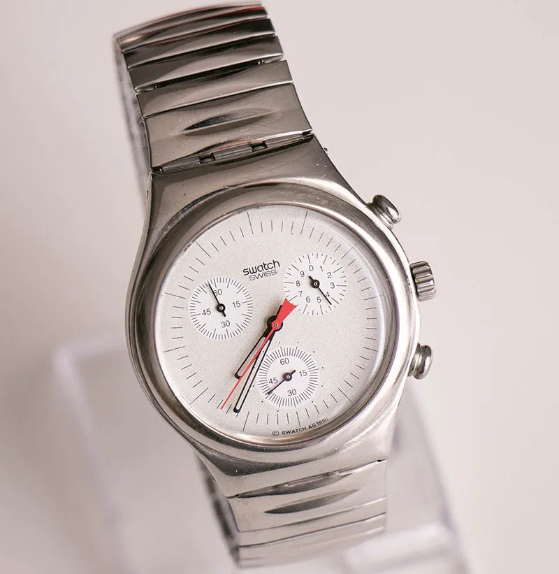 1995 Swatch Irony Chronograph Watch | Swatch YCS1005 Time Cut Watch