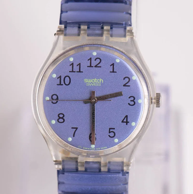 1997 Swatch GK238 VIRTUAL PURPLE Watch | 90s Swatch Gent Collection