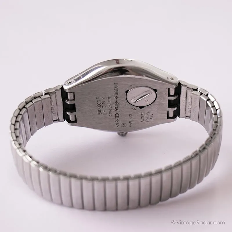 1997 Swatch YGS710 OUDATCHI Watch | Vintage Silver-tone Swatch Irony