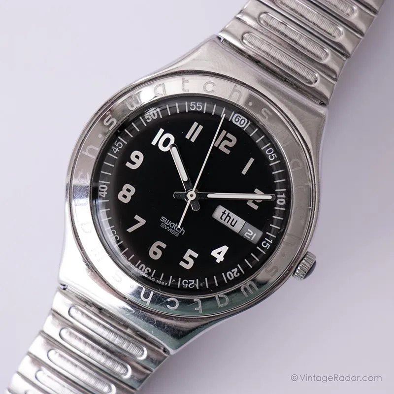 1997 Swatch YGS710 OUDATCHI Watch | Vintage Silver-tone Swatch Irony
