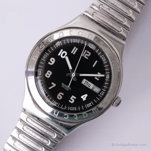 1997 Swatch YGS710 OUDATCHI Watch | Vintage Silver-tone Swatch Irony