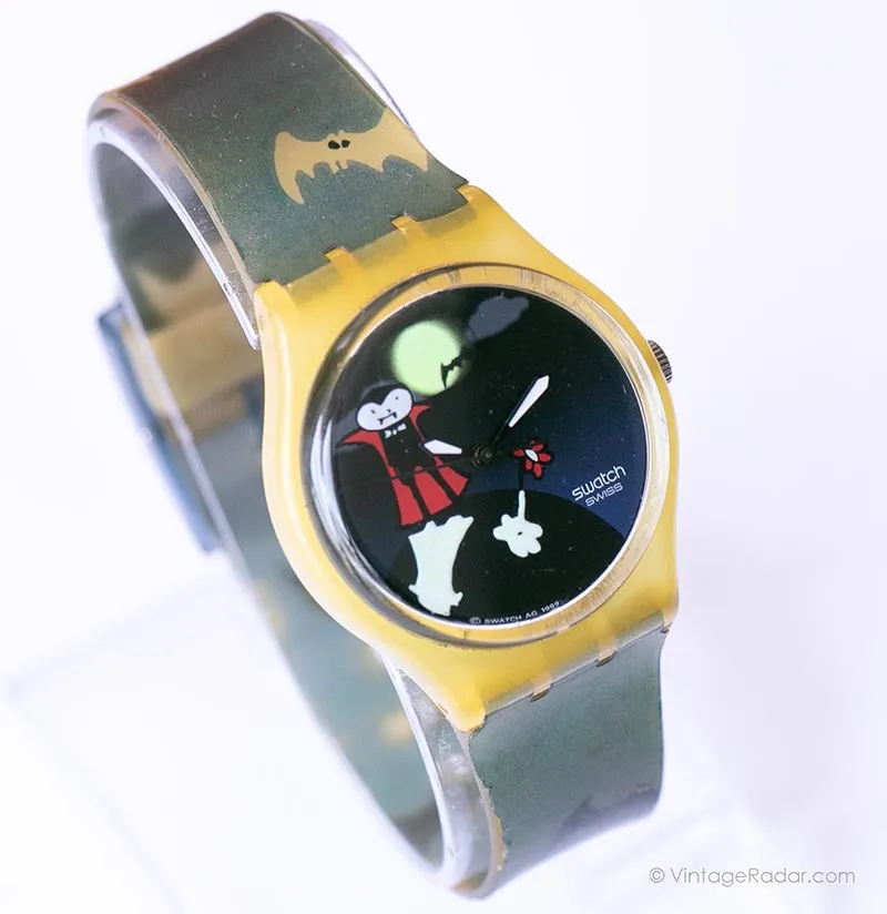 1999 Swatch GK331 BATSKNIGHT Watch | Halloween Special Edition Swatch