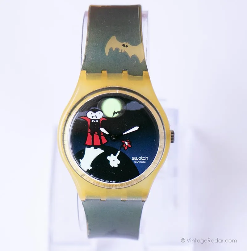 1999 Swatch GK331 BATSKNIGHT Watch | Halloween Special Edition Swatch