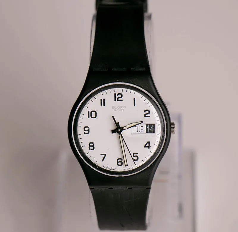 1999 Swatch ONCE AGAIN GB743 Watch | Minimalist Day Date Swatch